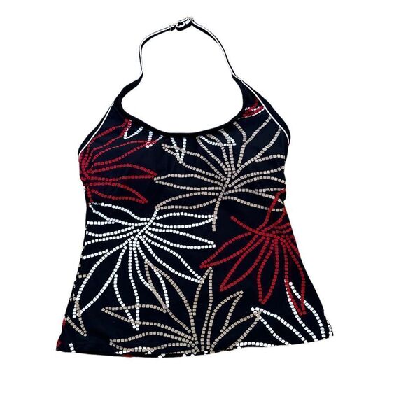 Jaclyn Smith ~ tankini ~ adjustable strap ~ interior padded shelf bra ~ size 6 - Picture 1 of 6